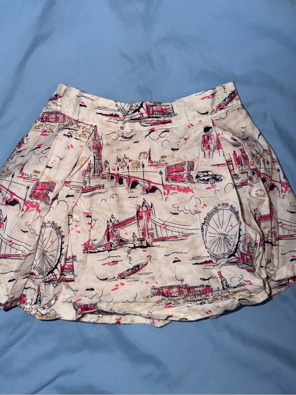 Janie and Jack London print skirt